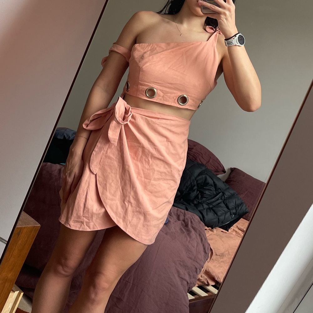 Sabo Skirt Pink Cut Out Dress (L)